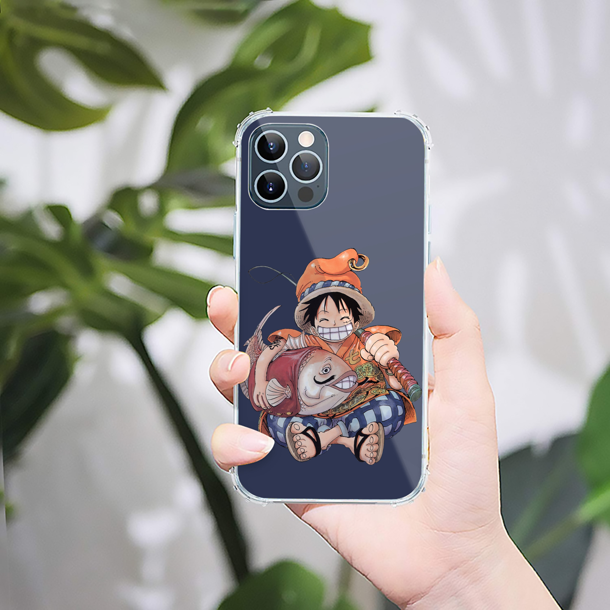 （画像用） ワンピース モンキー・D・ルフィ ONE PIECE Monkey D. Luffy 【iPhone 12シリーズ対応】透明スマホケース（クリアソフトケース）